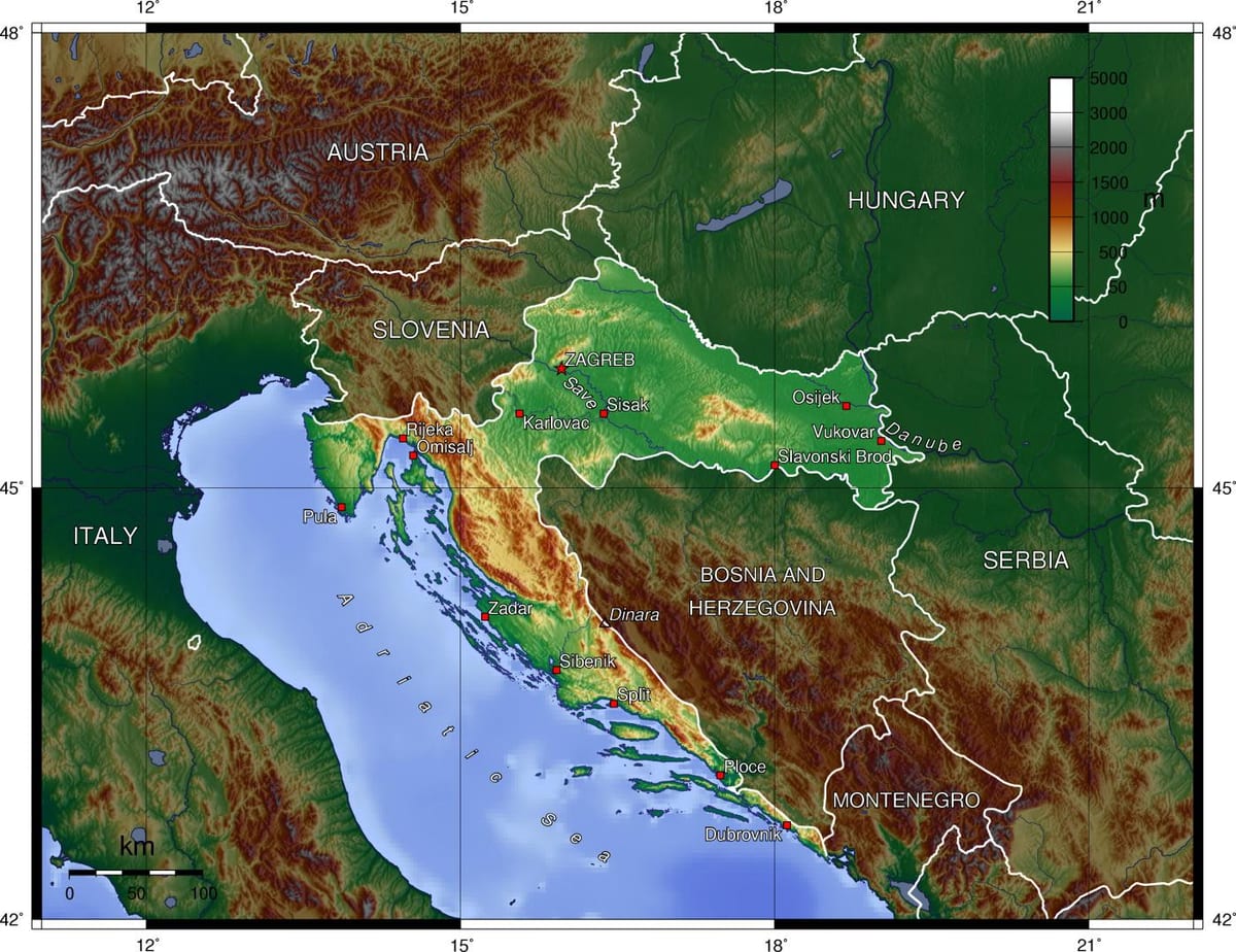 Kat jeyografik topografik nan Sloveni