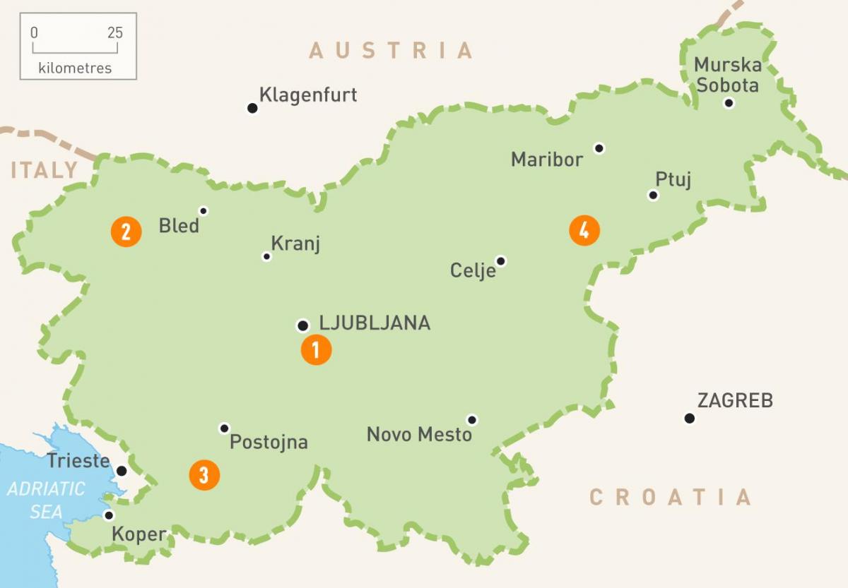 Kat jeyografik nan Sloveni rejyon