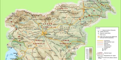 Kat jeyografik nan Sloveni fizik