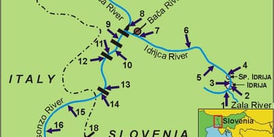 Kat jeyografik nan soca larivyè lefrat Sloveni